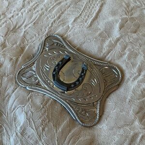Women’s Western Silver Belt Buckle